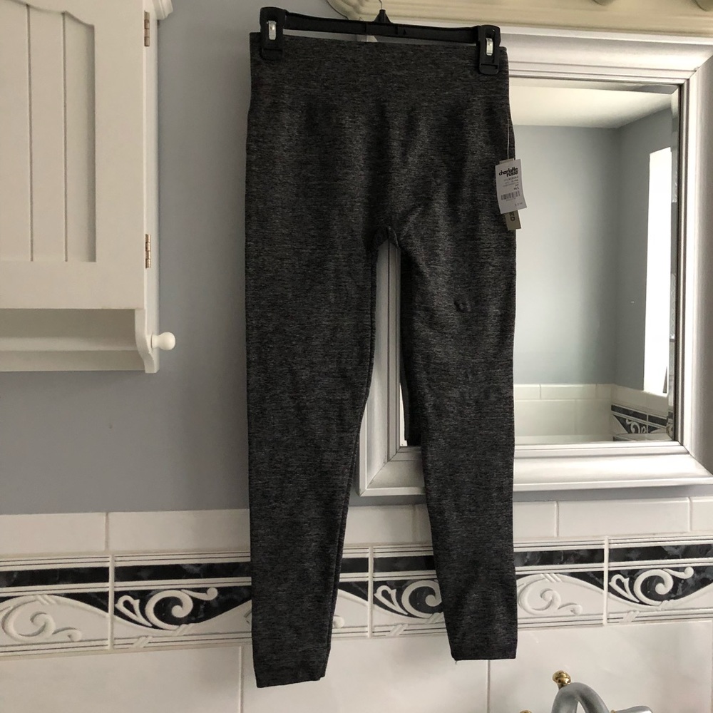 Charlotte Russe Gray Fleece Lined Leggings